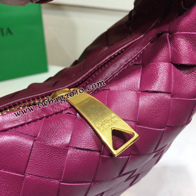 Bottega veneta高端女包 98070小號 寶緹嘉最新編織打結圓形hobo包 BV經典款羊皮手工編織女包  gxz1290